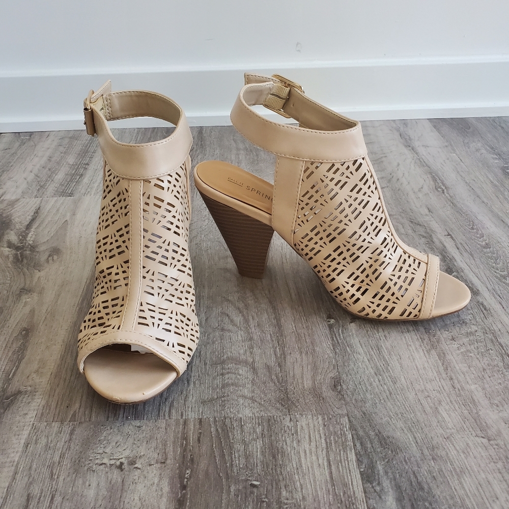 Call It Spring Nude Mules - Size US 8